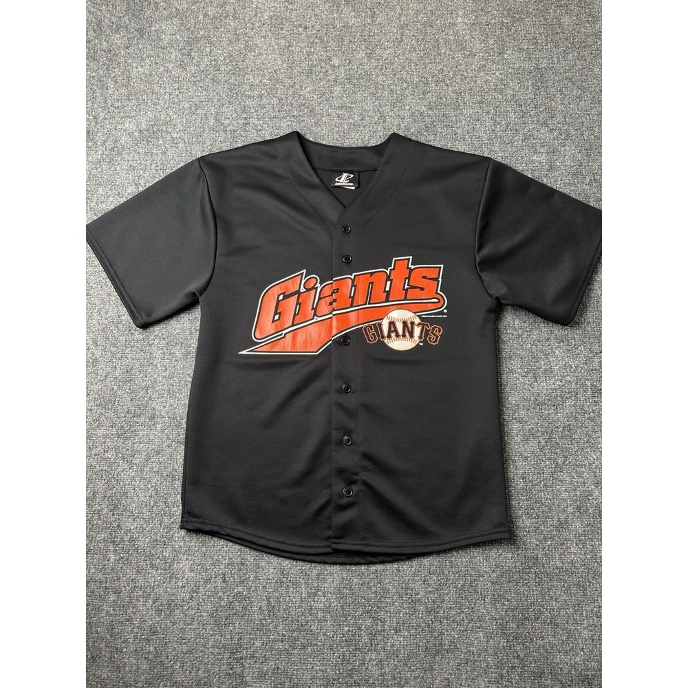 Mens MLB Logo Athletic San Francisco Giants Black Jersey‎ 1999, Size M